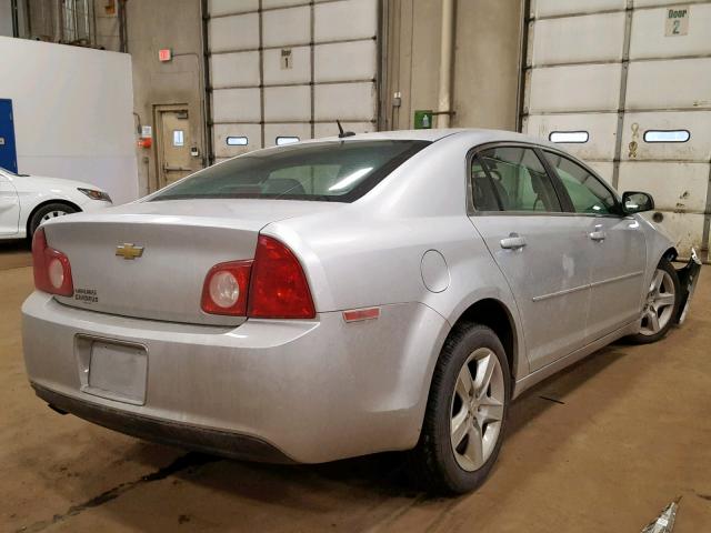 1G1ZB5EB4A4133226 - 2010 CHEVROLET MALIBU LS ვერცხლისფერი ფოტო 4