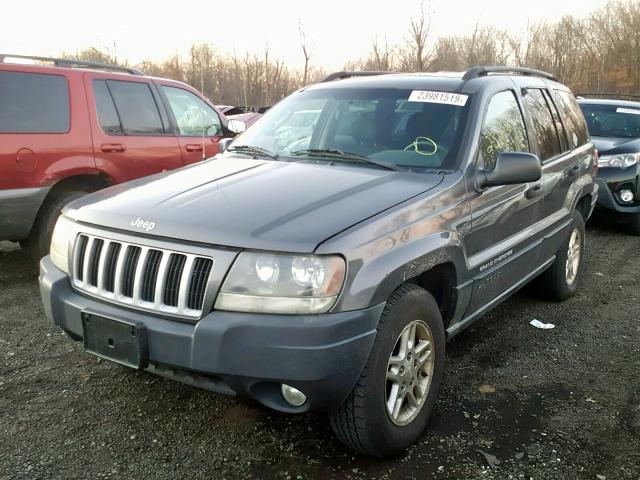 1J4GW48SX4C208721 - 2004 JEEP GRAND CHER GRAY photo 2