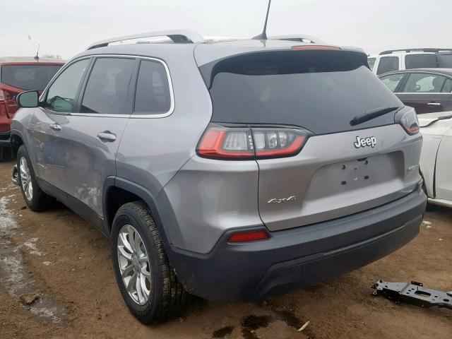 1C4PJMCB7KD283721 - 2019 JEEP CHEROKEE L SILVER photo 3