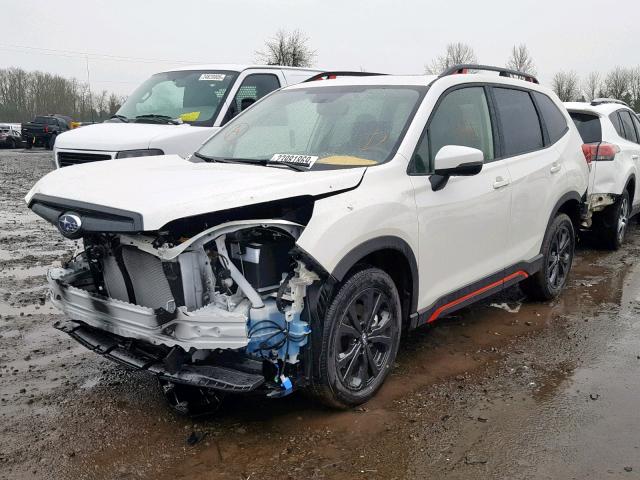 JF2SKAPC1KH423586 - 2019 SUBARU FORESTER S Ağ foto 2
