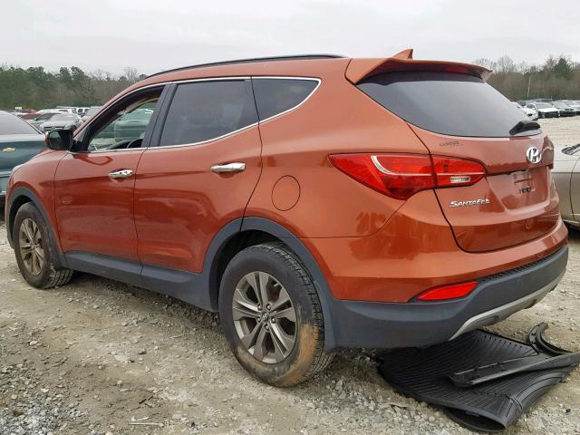 5XYZUDLBXEG217265 - 2014 HYUNDAI SANTA FE S ORANGE photo 3