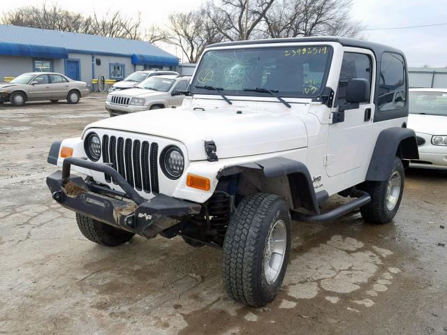 1J4FA49S53P302375 - 2003 JEEP WRANGLER / WHITE photo 2