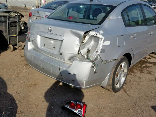 3N1AB61E18L633846 - 2008 NISSAN SENTRA 2.0 SILVER photo 9