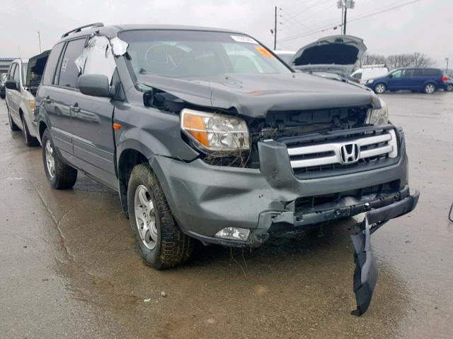 5FNYF28388B020277 - 2008 HONDA PILOT SE GRAY photo 1