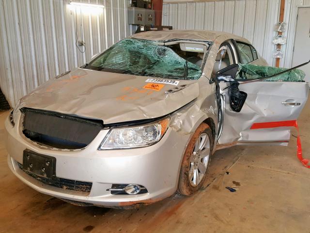 1G4GC5ED6BF305321 - 2011 BUICK LACROSSE C GOLD photo 2