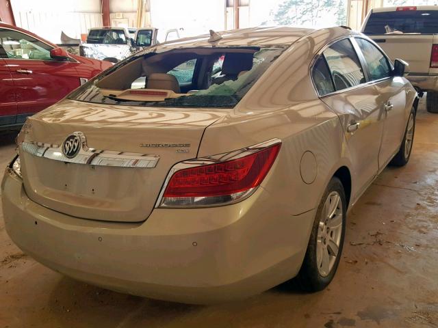 1G4GC5ED6BF305321 - 2011 BUICK LACROSSE C GOLD photo 4