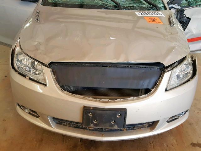 1G4GC5ED6BF305321 - 2011 BUICK LACROSSE C GOLD photo 7