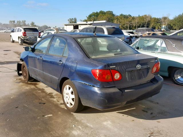 JTDBR32E532002361 - 2003 TOYOTA COROLLA CE BLUE photo 3