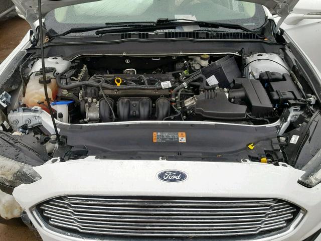 1FA6P0H76F5127960 - 2015 FORD FUSION SE WHITE photo 7