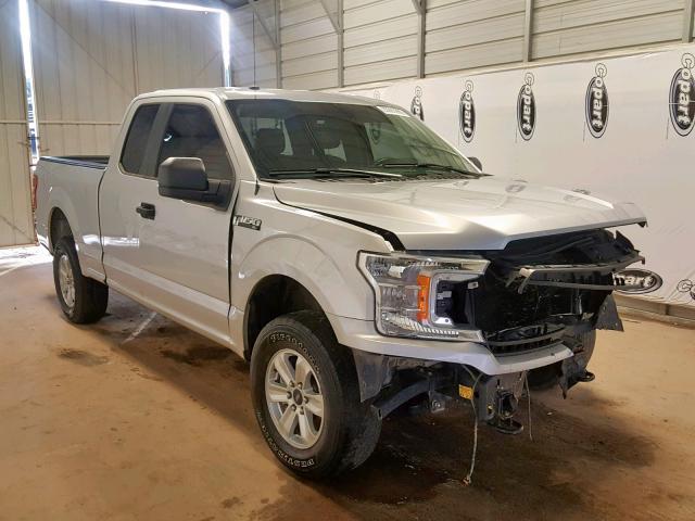 1FTFX1E52JFB98501 - 2018 FORD F150 SUPER SILVER photo 1