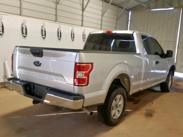 1FTFX1E52JFB98501 - 2018 FORD F150 SUPER SILVER photo 4