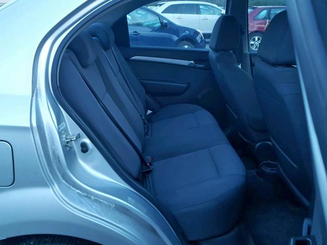 KL1TD5DE6BB226191 - 2011 CHEVROLET AVEO LS SILVER photo 6
