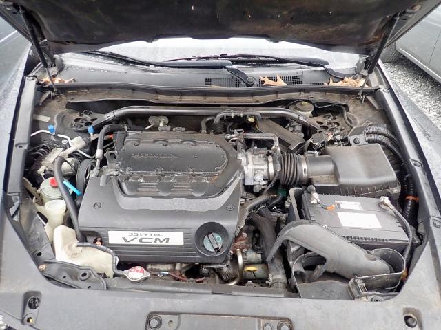 1HGCS22898A017411 - 2008 HONDA ACCORD EXL BLACK photo 7