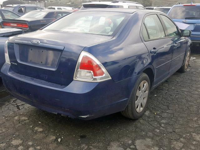 3FAFP06Z06R152306 - 2006 FORD FUSION S BLUE photo 4