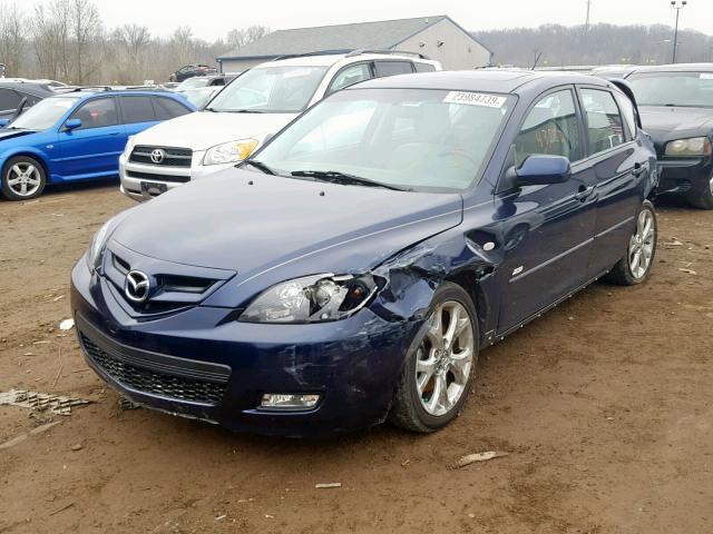 JM1BK343491200282 - 2009 MAZDA 3 S BLUE photo 2