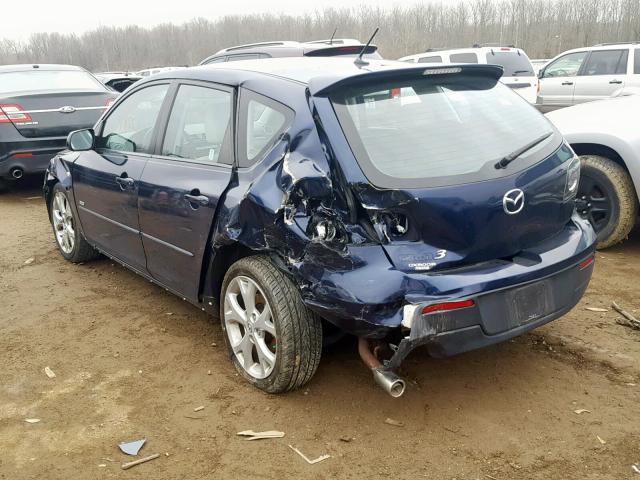 JM1BK343491200282 - 2009 MAZDA 3 S BLUE photo 3