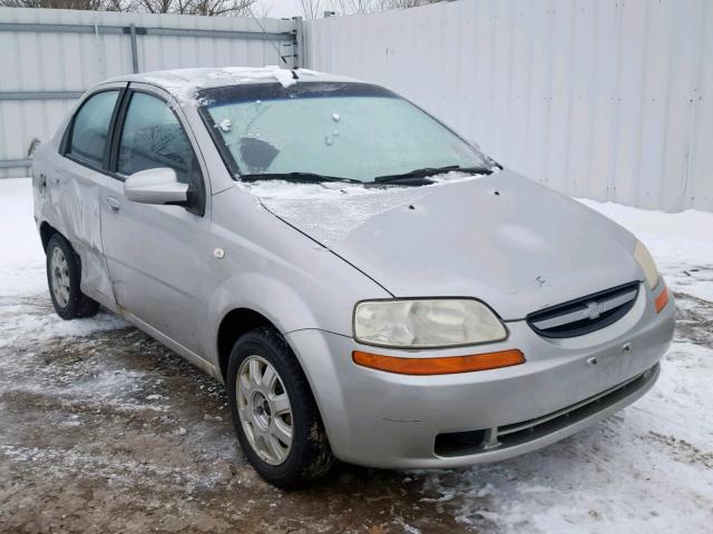 KL1TD56666B671512 - 2006 CHEVROLET AVEO BASE Gümüş foto 1