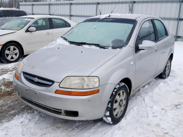 KL1TD56666B671512 - 2006 CHEVROLET AVEO BASE Gümüş foto 2