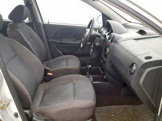 KL1TD56666B671512 - 2006 CHEVROLET AVEO BASE Gümüş foto 5