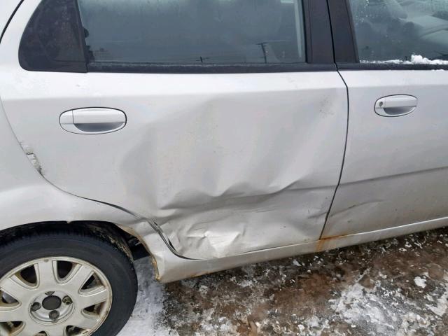 KL1TD56666B671512 - 2006 CHEVROLET AVEO BASE Gümüş foto 9