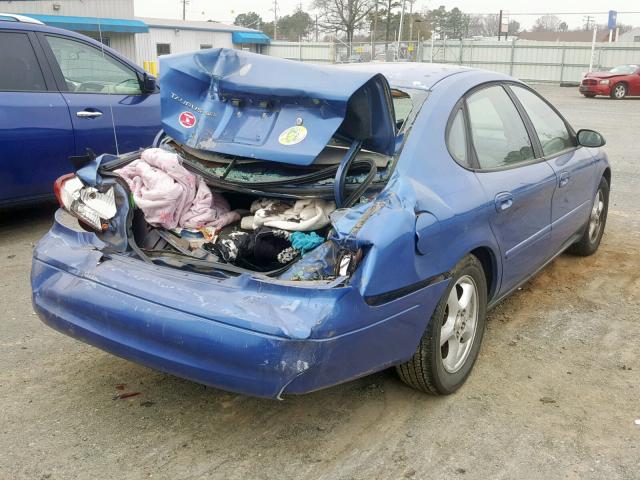 1FAFP55U23A156009 - 2003 FORD TAURUS SES BLUE photo 4