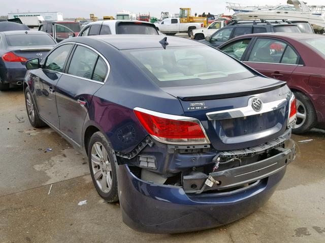 1G4GC5EG9AF276504 - 2010 BUICK LACROSSE C BLUE photo 3