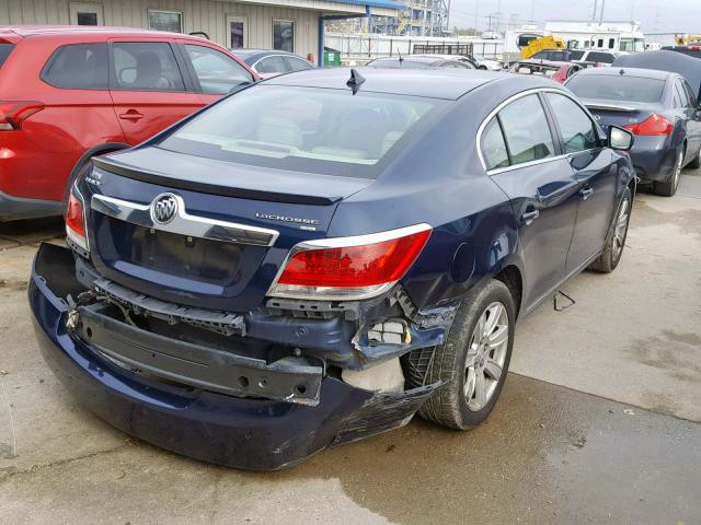 1G4GC5EG9AF276504 - 2010 BUICK LACROSSE C BLUE photo 4