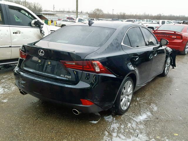 JTHBF1D25F5076235 - 2015 LEXUS IS 250 BLACK photo 4