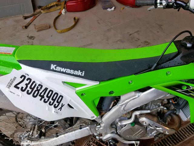 JKBKXTAC7KA023700 - 2019 KAWASAKI KX252 A GREEN photo 6