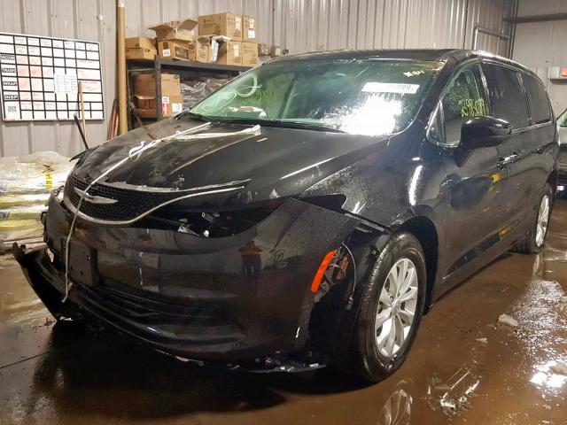 2C4RC1DG8HR723589 - 2017 CHRYSLER PACIFICA T BLACK photo 2