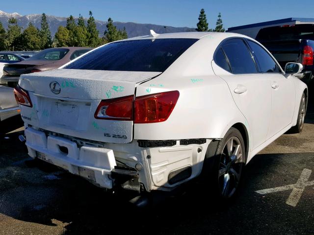 JTHBK262092086398 - 2009 LEXUS IS 250 WHITE photo 4