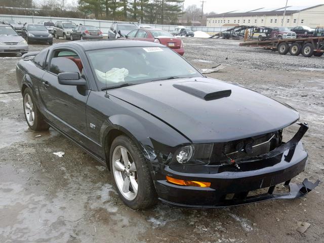 1ZVHT82H785170430 - 2008 FORD MUSTANG GT BLACK photo 1