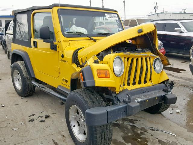 1J4FA49S34P803380 - 2004 JEEP WRANGLER / YELLOW photo 1