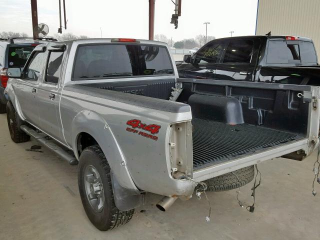 1N6ED29Y94C401658 - 2004 NISSAN FRONTIER C SILVER photo 3