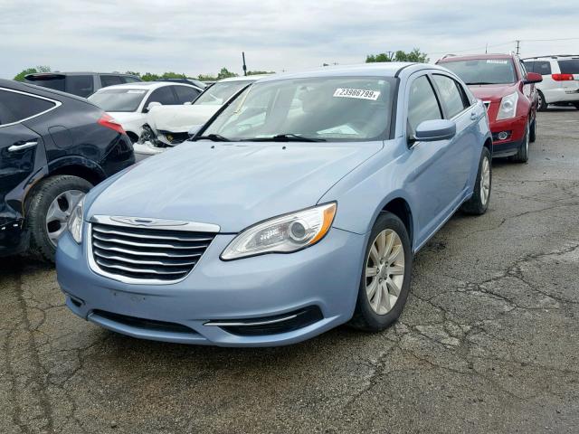 1C3CCBBB5EN153387 - 2014 CHRYSLER 200 TOURIN BLUE photo 2