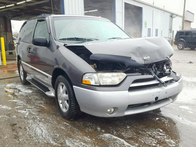 4N2ZN15T52D803171 - 2002 NISSAN QUEST GXE GRAY photo 1