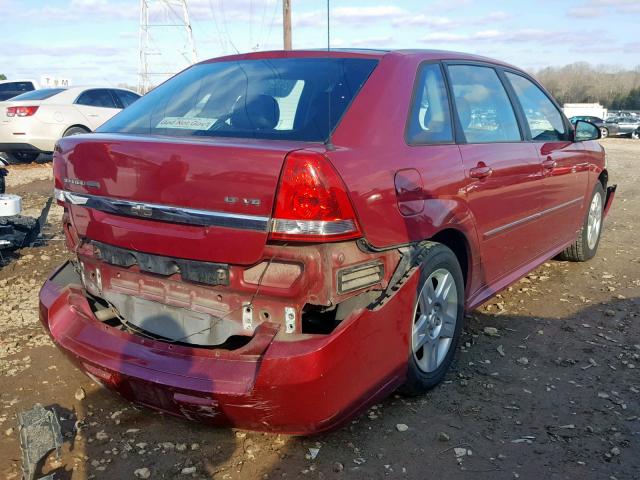 1G1ZT61856F284035 - 2006 CHEVROLET MALIBU MAX წითელი ფოტო 4