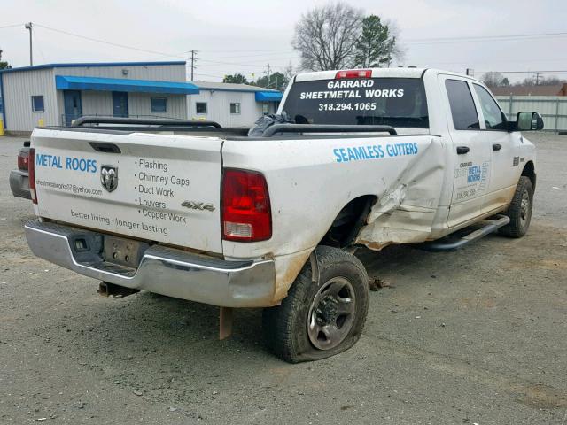 3C6TD5HT5CG291194 - 2012 DODGE RAM 2500 S WHITE photo 4