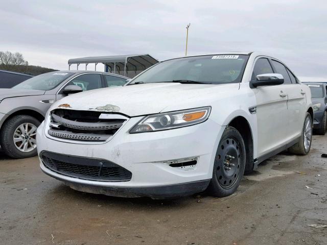 1FAHP2FW0AG144040 - 2010 FORD TAURUS LIM WHITE photo 2