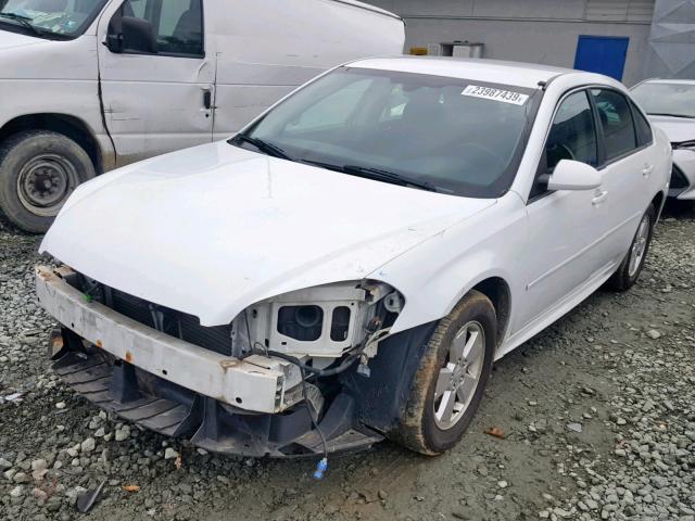 2G1WG5EK9B1119307 - 2011 CHEVROLET IMPALA LT WHITE photo 2