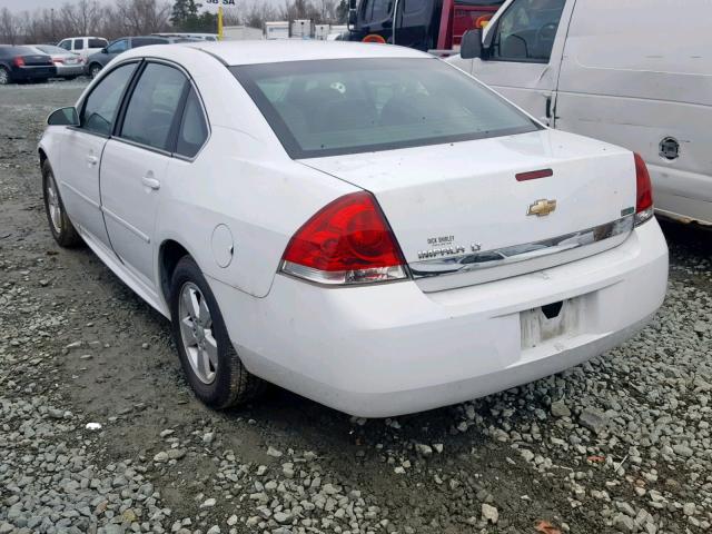 2G1WG5EK9B1119307 - 2011 CHEVROLET IMPALA LT WHITE photo 3