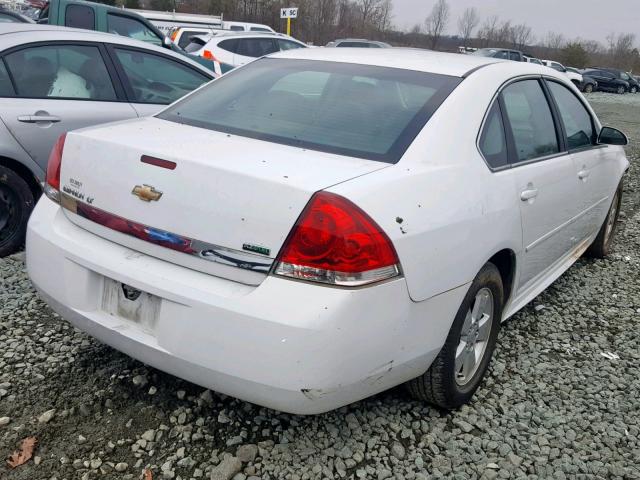 2G1WG5EK9B1119307 - 2011 CHEVROLET IMPALA LT WHITE photo 4
