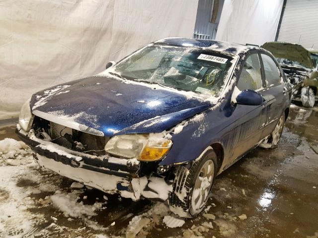 KNAFE222995636600 - 2009 KIA SPECTRA EX BLUE photo 2