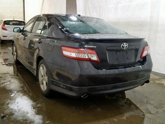 4T1BF3EK9BU193288 - 2011 TOYOTA CAMRY BASE BLACK photo 3