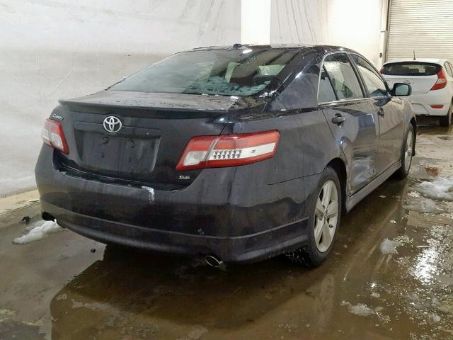 4T1BF3EK9BU193288 - 2011 TOYOTA CAMRY BASE BLACK photo 4