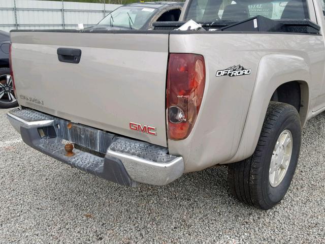 1GTDS196948204716 - 2004 GMC CANYON TAN photo 9