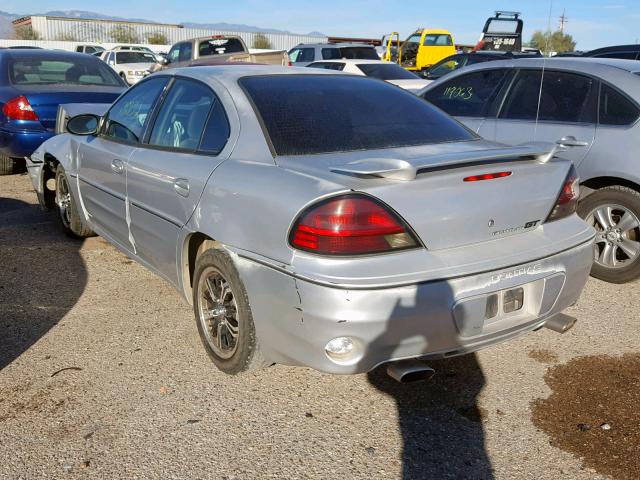 1G2NW52E72M690484 - 2002 PONTIAC GRAND AM G SILVER photo 3