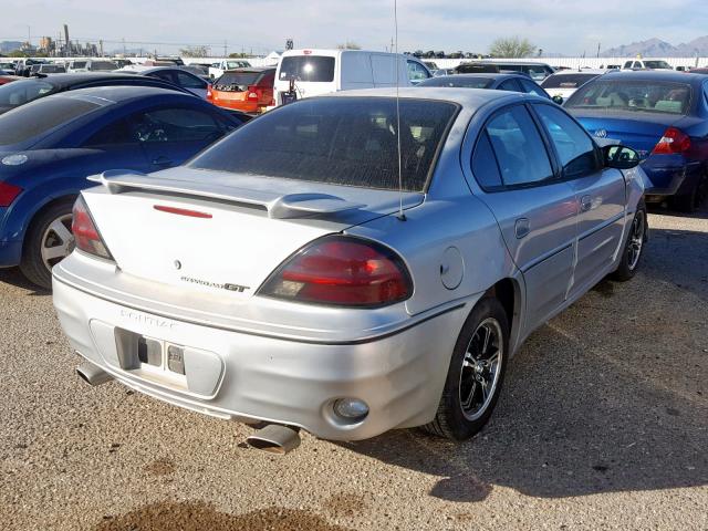 1G2NW52E72M690484 - 2002 PONTIAC GRAND AM G SILVER photo 4