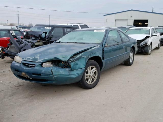 1FALP62W8TH122663 - 1996 FORD THUNDERBIR GREEN photo 2