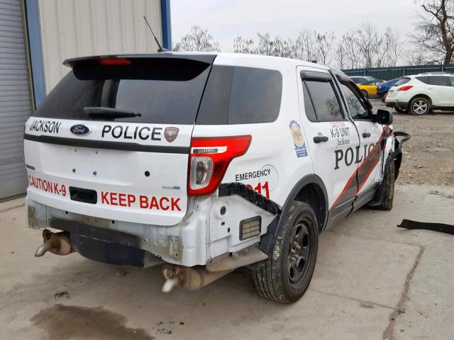 1FM5K8AR4DGC21136 - 2013 FORD EXPLORER P WHITE photo 4